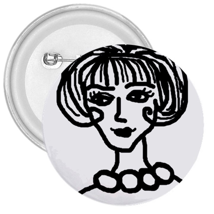 20s Girl 3  Buttons