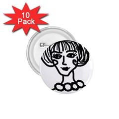 20s Girl 1 75  Buttons (10 Pack) by snowwhitegirl