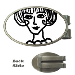 20s Girl Money Clips (oval)  by snowwhitegirl