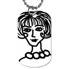 20s Girl Dog Tag (one Side) by snowwhitegirl