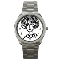 20s Girl Sport Metal Watch by snowwhitegirl