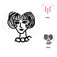 20s Girl Playing Cards (heart)  by snowwhitegirl