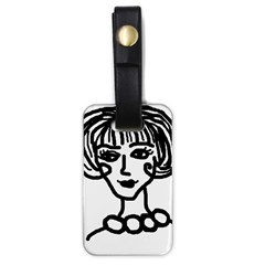 20s Girl Luggage Tags (one Side)  by snowwhitegirl