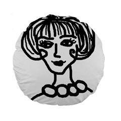 20s Girl Standard 15  Premium Round Cushions by snowwhitegirl