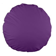 Another Purple Large 18  Premium Flano Round Cushions by snowwhitegirl