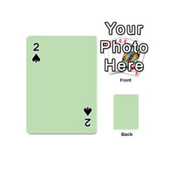 Baby Green Playing Cards 54 (mini)  by snowwhitegirl