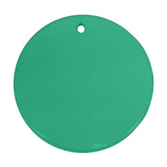 Seafoamy Green Round Ornament (two Sides) by snowwhitegirl