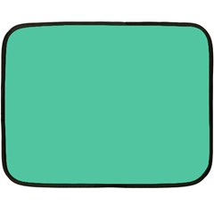 Seafoamy Green Fleece Blanket (mini) by snowwhitegirl