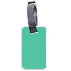 Seafoamy Green Luggage Tags (one Side)  by snowwhitegirl