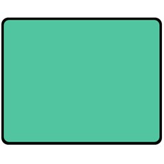 Seafoamy Green Double Sided Fleece Blanket (medium)  by snowwhitegirl