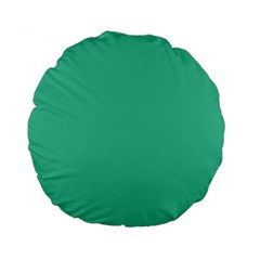 Seafoamy Green Standard 15  Premium Flano Round Cushions by snowwhitegirl