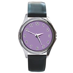 Grape Light Round Metal Watch by snowwhitegirl