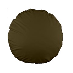 Rainy Brown Standard 15  Premium Round Cushions by snowwhitegirl