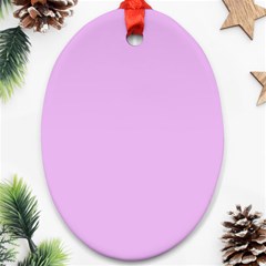 Baby Purple Oval Ornament (two Sides) by snowwhitegirl