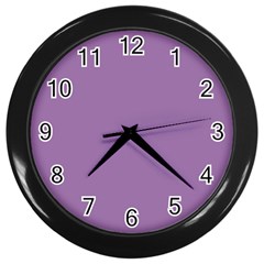 Uva Purple Wall Clocks (black) by snowwhitegirl