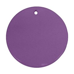 Uva Purple Round Ornament (two Sides)