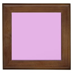 Pink Flowers Framed Tiles by snowwhitegirl