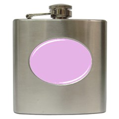 Pink Flowers Hip Flask (6 Oz) by snowwhitegirl