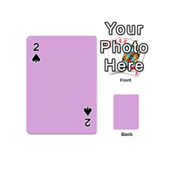 Pink Flowers Playing Cards 54 (mini)  by snowwhitegirl