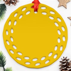 Cheesy Round Filigree Ornament (two Sides) by snowwhitegirl