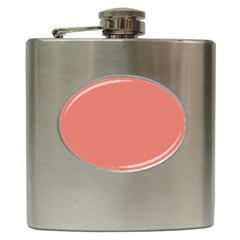 Late Peach Hip Flask (6 Oz) by snowwhitegirl