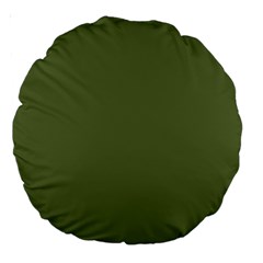 Earth Green Large 18  Premium Round Cushions by snowwhitegirl