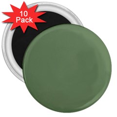 Army Green 3  Magnets (10 Pack)  by snowwhitegirl