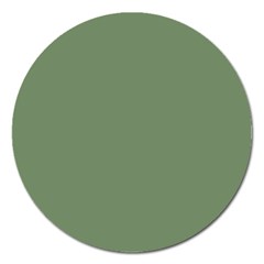 Army Green Magnet 5  (round) by snowwhitegirl