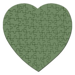 Army Green Jigsaw Puzzle (heart) by snowwhitegirl