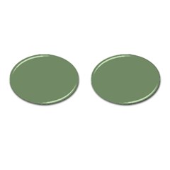 Army Green Cufflinks (Oval)