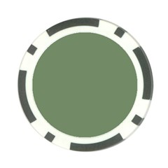 Army Green Poker Chip Card Guard