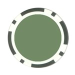 Army Green Poker Chip Card Guard Front