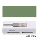 Army Green Memory Card Reader (Stick)  Front