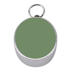 Army Green Mini Silver Compasses