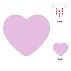 Lilac Star Playing Cards (heart)  by snowwhitegirl