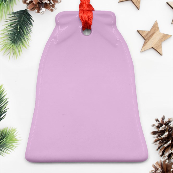 Lilac Star Bell Ornament (Two Sides)