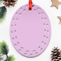 Lilac Star Ornament (oval Filigree) by snowwhitegirl