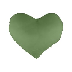 Tree Green Standard 16  Premium Heart Shape Cushions by snowwhitegirl