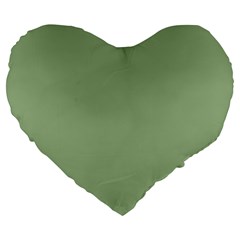 Tree Green Large 19  Premium Flano Heart Shape Cushions by snowwhitegirl