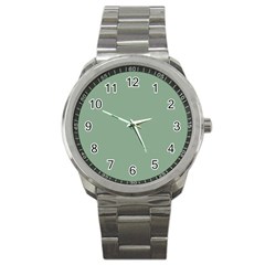 Mossy Green Sport Metal Watch