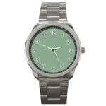 Mossy Green Sport Metal Watch Front