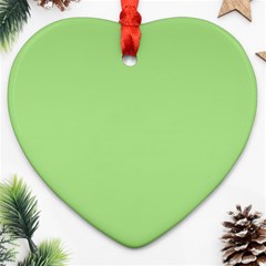 Pistachio Taste Heart Ornament (two Sides) by snowwhitegirl