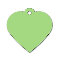 Pistachio Taste Dog Tag Heart (one Side) by snowwhitegirl