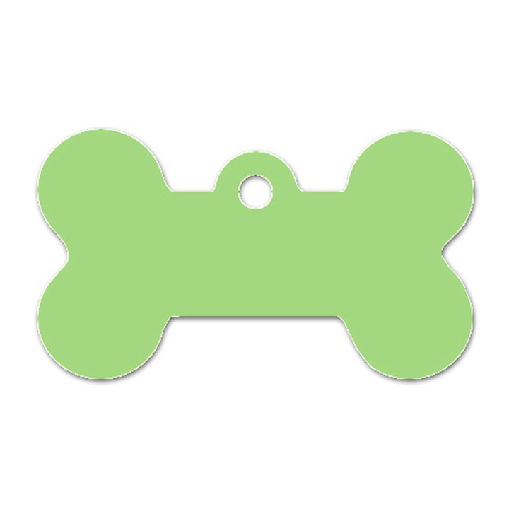 Pistachio Taste Dog Tag Bone (One Side)