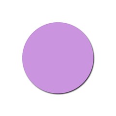 Purple Whim Rubber Coaster (round)  by snowwhitegirl