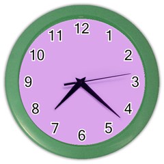 Purple Whim Color Wall Clocks by snowwhitegirl