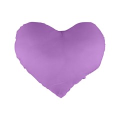 Purple Whim Standard 16  Premium Heart Shape Cushions by snowwhitegirl