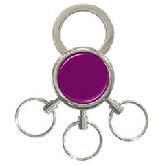 Magenta Ish Purple 3-ring Key Chains by snowwhitegirl