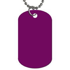 Magenta Ish Purple Dog Tag (one Side) by snowwhitegirl