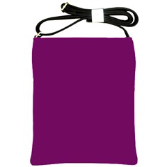 Magenta Ish Purple Shoulder Sling Bags by snowwhitegirl